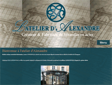 Tablet Screenshot of latelierdalexandre.fr